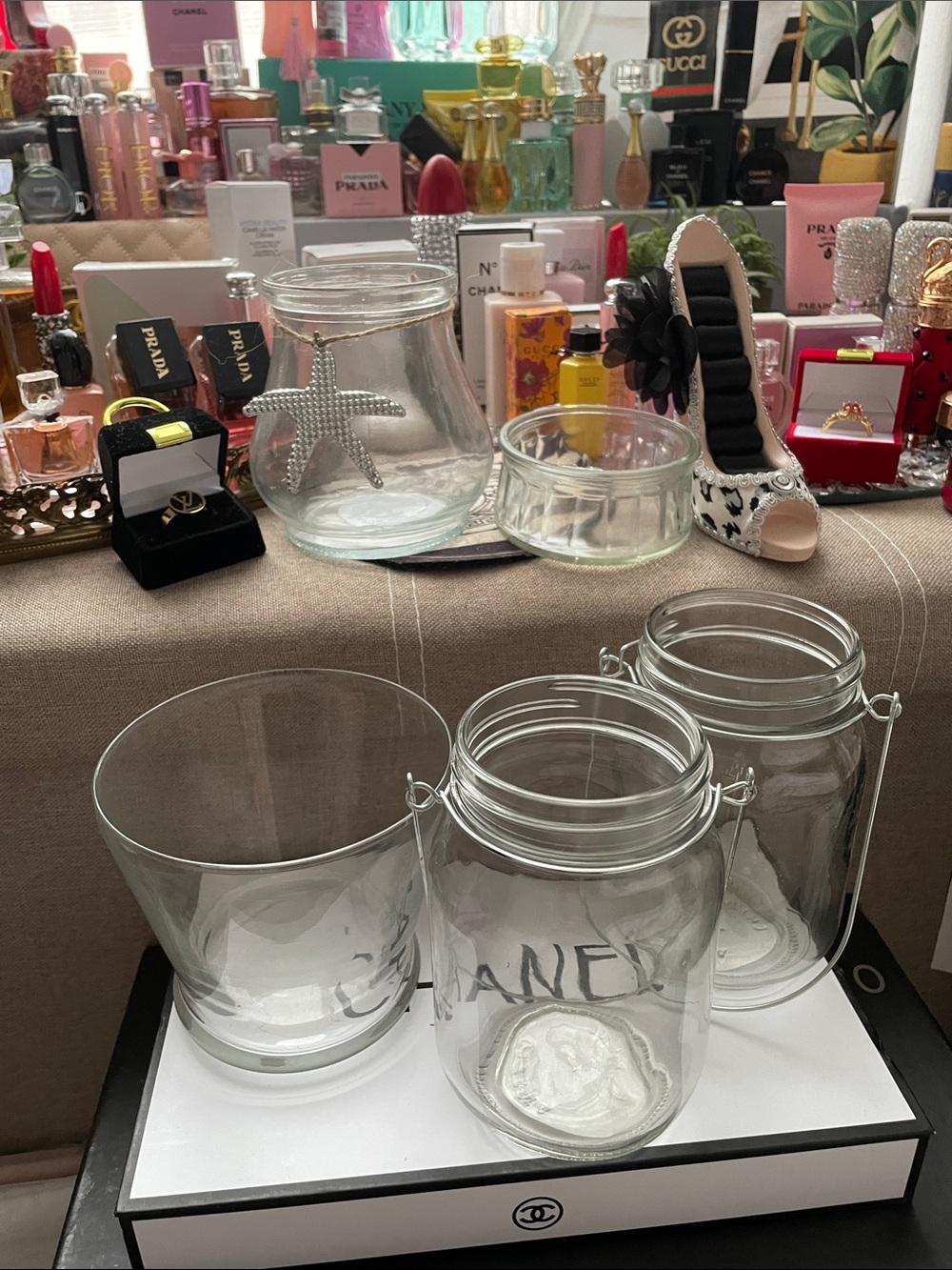 ✨5 Clear Glass Canisters and Vases~ DIY project ✨NEW